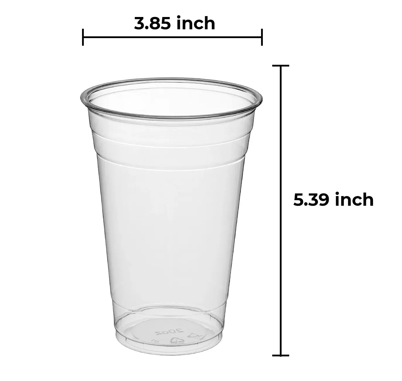 20 oz. Clear PET Disposable Plastic Cold Cups - 600/Case